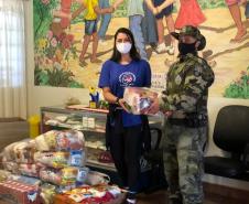 Donativos arrecadados pelo Batalhão Ambiental com a Aniversário Solidário são entregues à famílias e instituições