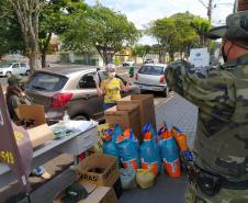 Donativos arrecadados pelo Batalhão Ambiental com a Aniversário Solidário são entregues à famílias e instituições