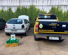 Trio com mais de 50 quilos de maconha é encaminhado pelo BPRv em Nova Tebas, no Centro-Sul do estado