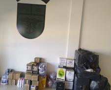 Durante final de semana, BPFron e Polícia Federal apreendem dois veículos carregados com cigarros e bebidas contrabandeadas pela Operação Hórus