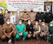 Profissionais de saúde são homenageados no Hospital da Polícia Militar em comemoração ao Dia Internacional do Enfermeiro