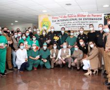 Profissionais de saúde são homenageados no Hospital da Polícia Militar em comemoração ao Dia Internacional do Enfermeiro