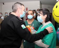Profissionais de saúde são homenageados no Hospital da Polícia Militar em comemoração ao Dia Internacional do Enfermeiro