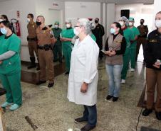 Profissionais de saúde são homenageados no Hospital da Polícia Militar em comemoração ao Dia Internacional do Enfermeiro
