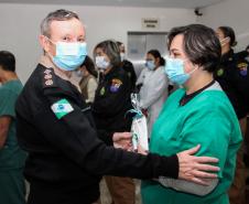 Profissionais de saúde são homenageados no Hospital da Polícia Militar em comemoração ao Dia Internacional do Enfermeiro