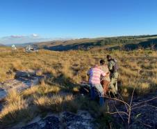 BPMOA encontra mulher perdida no Canyon Guartelá, nos Campos Gerais