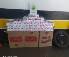 Durante ocorrências diversas, Batalhão Rodoviário apreende 6 mil maços de cigarros estrangeiros e sem nota fiscal, no Norte do Paraná