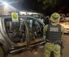 Caminhonete com mais de 1,6 tonelada de maconha é apreendida pelo BPFron em Santa Helena (PR) durante a operação Hórus