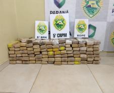 Mais de 100 quilos de maconha são apreendidos pela PM em Cascavel e Foz do Iguaçu pela Operação Pronta Resposta IV