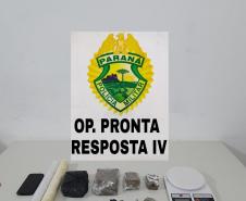 Com a operação Pronta Resposta IV, PM apreende arma e quase um quilo de drogas no Norte Pioneiro