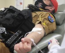 BPRV encerra maio amarelo com doação de sangue no HEMEPAR