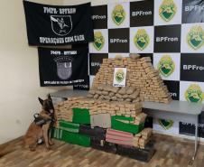 Mais de 1,3 tonelada de maconha é apreendida durante Operação Hórus, no Oeste do Paraná