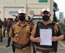 Policiais militares do BPTran são homenageados pelo profissionalismo aplicado no atendimento de ocorrência de tráfico na Capital