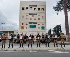 Policiais militares do BPTran são homenageados pelo profissionalismo aplicado no atendimento de ocorrência de tráfico na Capital