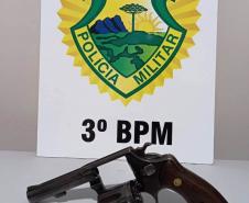 No Sudoeste do Paraná, PM apreende duas armas de fogo e encaminha suspeitos, em ações distintas