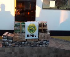 Quase 185 quilos de maconha são apreendidos pelo BPRv durante a Operação Ciclo no Noroeste do estado