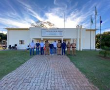 Comandante do 7º BPM recebe comitiva da prefeitura da Cidade Gaúcha e apresenta sistema de videomonitoramento da cidade de Cruzeiro do Oeste (PR)