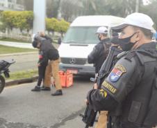 Cadetes da PM tem instrução prática sobre policiamento de trânsito urbano em Curitiba