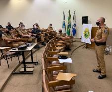 Em Cornélio Procópio, Comandante-Geral da PM conversa com oficiais sobre planejamento e estrutura