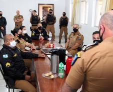 Comandante-Geral visita Corpo de Bombeiros e companhias da PM do Litoral