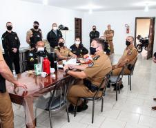 Comandante-Geral visita Corpo de Bombeiros e companhias da PM do Litoral