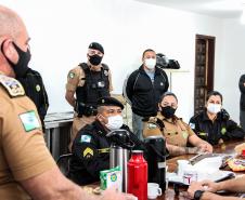Comandante-Geral visita Corpo de Bombeiros e companhias da PM do Litoral