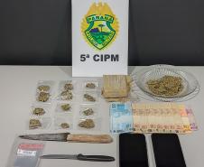 PM encaminha trio por envolvimento com drogas em Cianorte (PR)