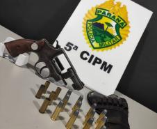 Em situações distintas, PM apreende seis armas de fogo no Noroeste do estado