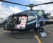 BPMOA apoia distribuição de vacinas com aeronaves no Interior do estado