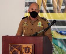 Comandante-Geral visita batalhão de Maringá e conversa com oficiais da PM e do Corpo de Bombeiros
