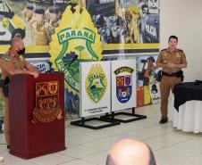 Comandante-Geral visita batalhão de Maringá e conversa com oficiais da PM e do Corpo de Bombeiros