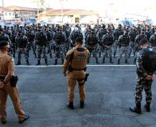 Mais de 200 policiais militares reforçam o policiamento das ruas de Curitiba e Região Metropolitana