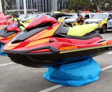 Novas viaturas e motos aquáticas da PM e Corpo de Bombeiros são entregues para reforçar o atendimento ao cidadão em todo o estado