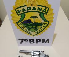 Denúncias anônimas auxiliam PM na apreensão de três armas de fogo no Noroeste do Paraná, em ocorrências distintas