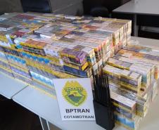 BPTran e Receita Estadual apreendem carga de R$ 46 mil em cigarros roubados na RMC