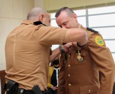  Subcomandante-Geral entrega Medalha Coronel Sarmento a comandante de unidade de Guarapuava