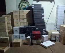 Após denúncia, PM encontra depósito com mais de 1,4 mil caixas de vinho contrabandeados no Sudoeste do estado