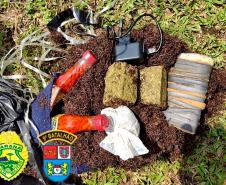 PM prende três pessoas e apreende mais de 200 gramas de maconha em Morretes (PR)