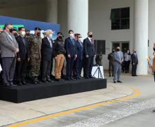 Pira do Fogo Simbólico da Pátria é acendida durante cerimônia de abertura da Semana da Pátria em Curitiba