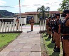 Comandante-Geral da PM visita unidade em Irati (PR)