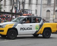 A presença ostensiva da Polícia Militar foi maciça em todo o estado por conta dos atos públicos desta terça-feira (07/09), Dia da Independência do Brasil. A autuação preventiva foi para garantir o direito de manifestação dos grupos políticos que tomaram as ruas das principais cidades paranaenses. Ao longo do dia, os atos ocorreram de maneira pacífica, e até às 18 horas não houve nenhuma ocorrência relacionada às manifestações. Em várias cidades do Estado, inclusive na Capital, as equipes policiais prossegue