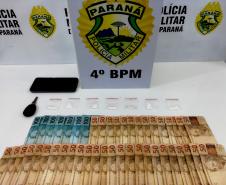 No Norte do Paraná, PM apreende cocaína, crack e um tipo modificado de maconha e encaminha três por tráfico, em ações distintas