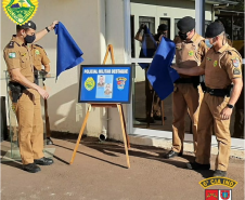 PM de Ivaiporã (PR) faz solenidade em homenagem a policiais que impediram suicídio de uma mulher