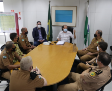 Comandante-Geral visita secretário da Administração e Previdência em Curitiba (PR)
