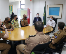 Comandante-Geral visita secretário da Administração e Previdência em Curitiba (PR)