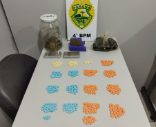 Mais de 70 quilos de drogas e 481 comprimidos de ecstasy são apreendidos pela PM no Noroeste do estado