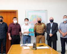 Comandante-Geral da PM se reúne com Deputado e Prefeito de Rio Negro (PR)