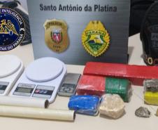 No Norte Pioneiro paranaense, PM encaminha sete pessoas, apreende maconha, cocaína e cigarros contrabandeados