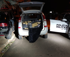 Policiais apreendem carro carregado com mais de 190 quilos de maconha durante a Operação Hórus no Noroeste do estado