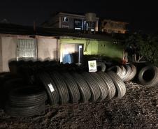 BPFRON apreende 70 pneus contrabandeados em Foz do Iguaçu-PR